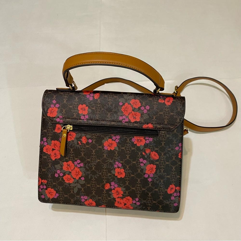 Nanette Lepore Floral Brown Handbag - Picture 7 of 16